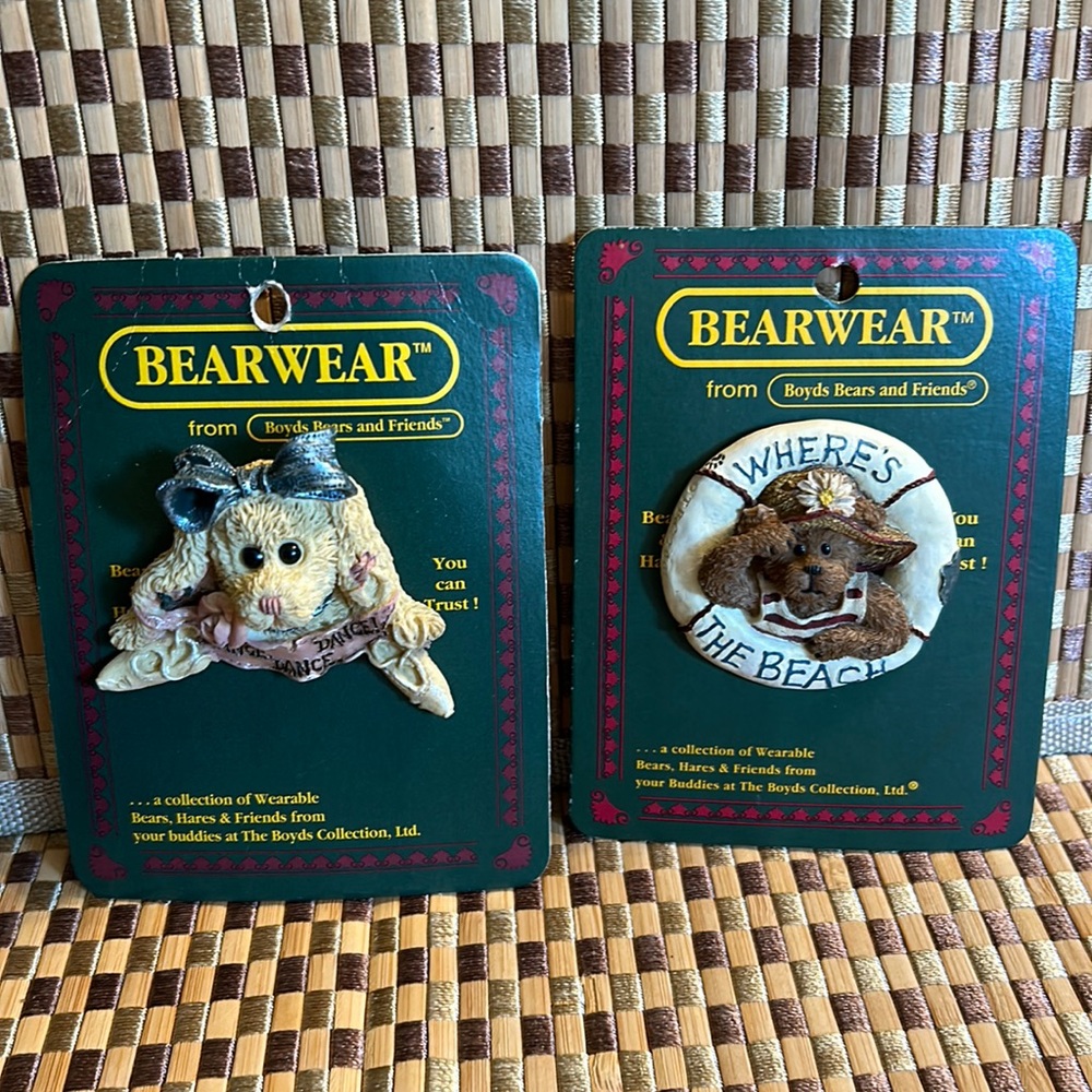 Bearwear from Boyds Bears and Friends Pins.